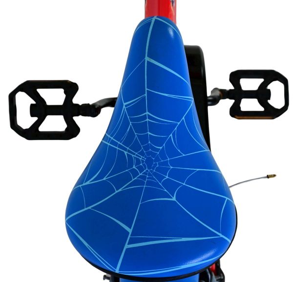 Spider-Man Kinderfiets - Jongens - 16 inch - Blauw/Rood - Twee handremmen