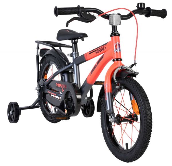 Volare Thombike Kinderfiets - Jongens - 14 inch - Oranje Grijs