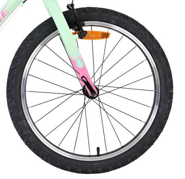 Volare Milano Kinderfiets - Meisjes - 20 inch - Mintgroen- 6-speed - Twee handremmen