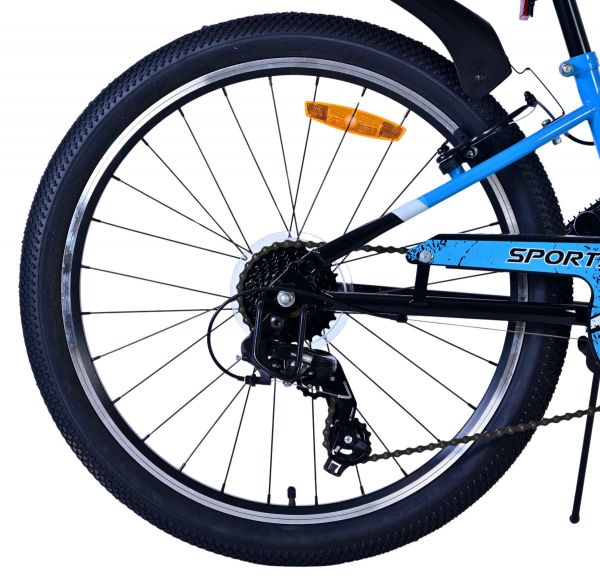 Volare Sportivo Kinderfiets - Jongens - 24 inch - Blauw - 7 versnellingen