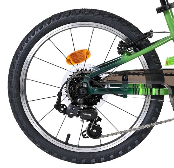 Volare Venom Kinderfiets - Jongens - 18 inch - Groen - 6 versnellingen
