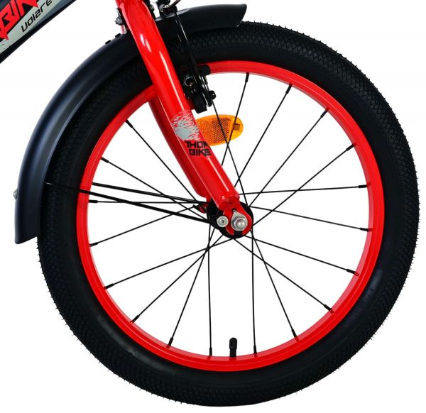 Volare Thombike Kinderfiets - Jongens - 18 inch - Zwart Rood