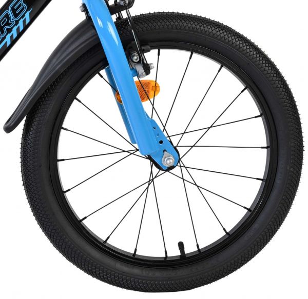 Volare Sportivo Kinderfiets - Jongens - 18 inch - Blauw Zwart - Twee Handremmen