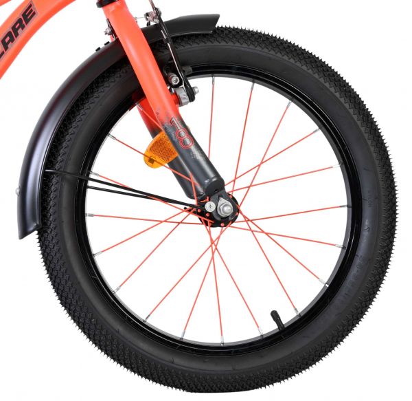 Volare Thombike Kinderfiets - Jongens - 18 inch - Oranje Grijs