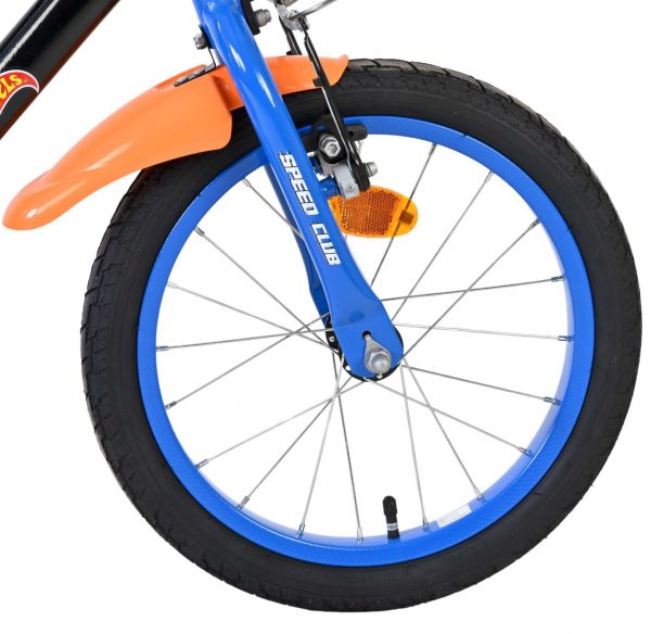 Hot Wheels Kinderfiets - Jongens - 16 inch - Zwart Oranje Blauw