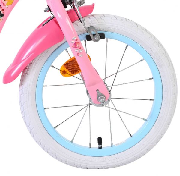 Magic Royals Kinderfiets - Meisjes - 14 inch - Roze - Twee handremmen