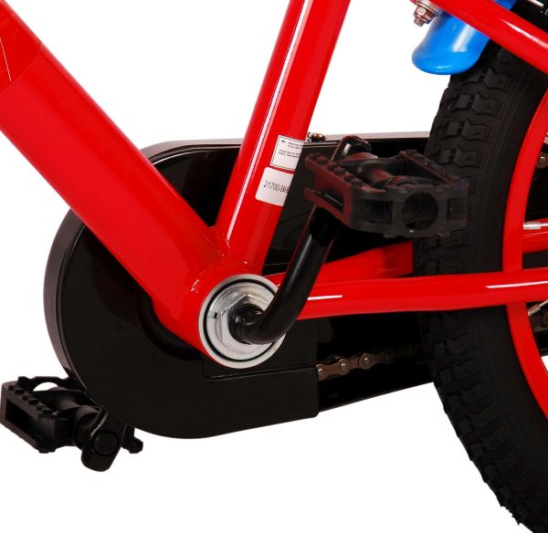 Spider-Man Kinderfiets - Jongens - 16 inch - Blauw/Rood - Twee handremmen