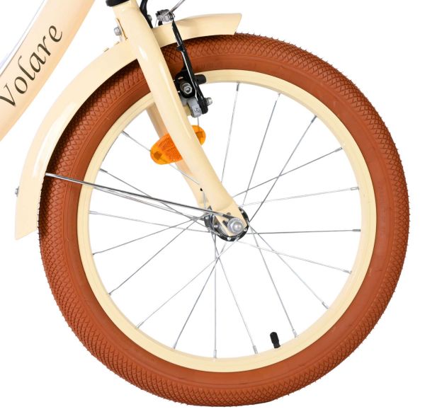 Volare Ashley Kinderfiets - Meisjes - 18 inch - Creme - Twee handremmen