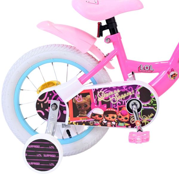 Dolls Kinderfiets - Meisjes - 14 inch - Roze