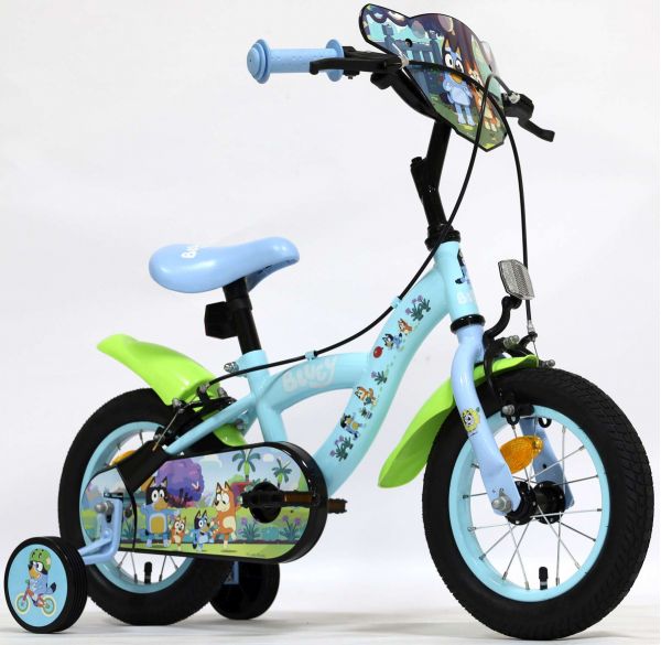 Bluey Kinderfiets 12 inch - Lichtblauw - Twee handremmen Bluey Kinderfiets 12 inch - Lichtblauw - Twee handremmen