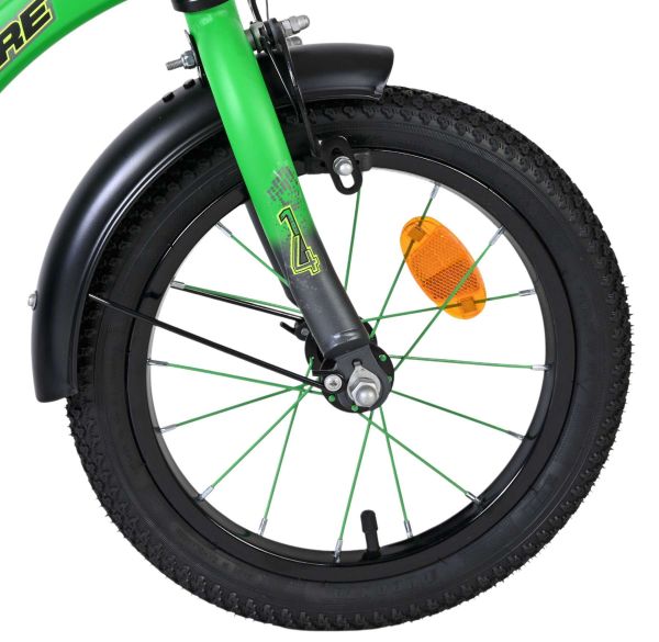 Volare Thombike Kinderfiets - Jongens - 14 inch - Groen/Grijs