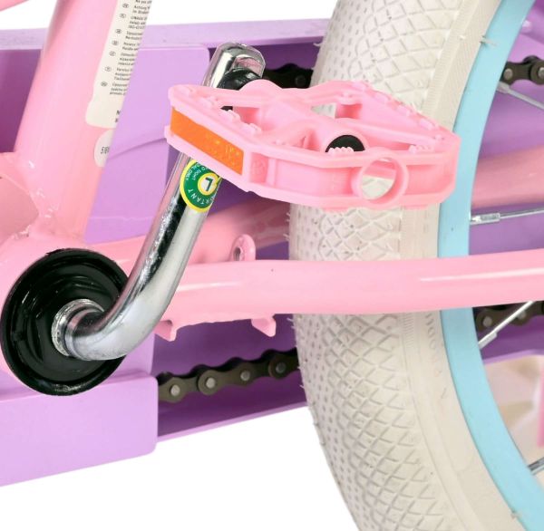 Volare Olivia Kinderfiets - Meisjes - 16 inch - Roze - Twee Handremmen
