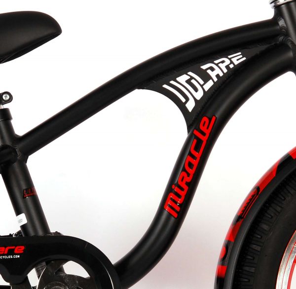 Volare Miracle Cruiser Kinderfiets - Jongens - 16 inch - Mat Zwart - Prime Collection