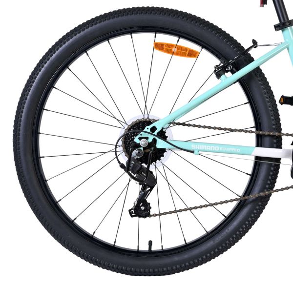 Volare Boost Kinderfiets - 26 inch - Wit Mintgroen - 21 versnellingen