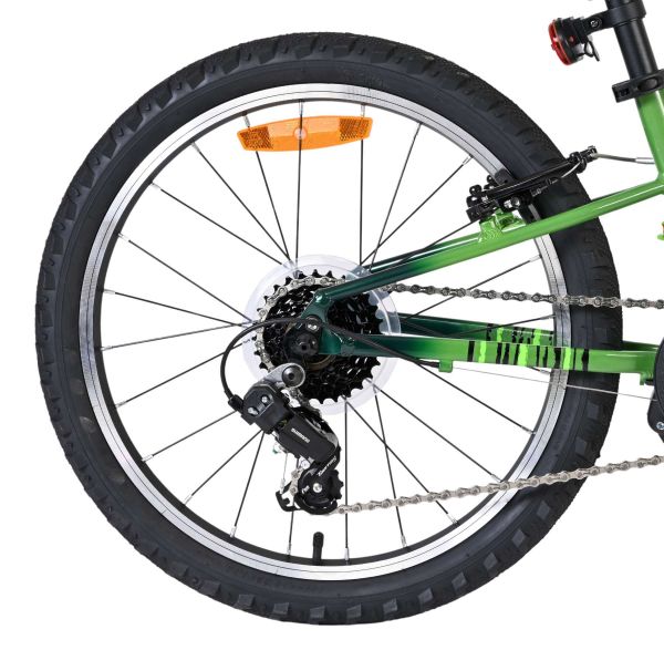 Volare Venom Kinderfiets - Jongens - 20 inch - Groen - 6 Speed - Twee handremmen