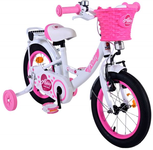 Volare Ashley Kinderfiets - Meisjes - 14 inch - Wit Volare Ashley Kinderfiets - Meisjes - 14 inch - Wit