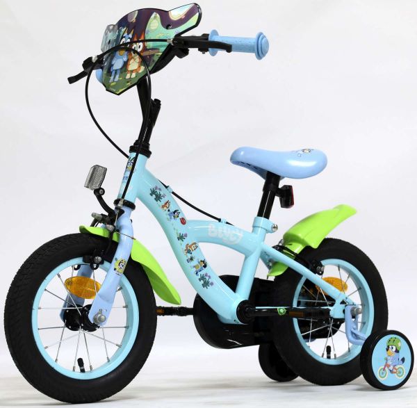 Bluey Kinderfiets 12 inch - Lichtblauw - Twee handremmen Bluey Kinderfiets 12 inch - Lichtblauw - Twee handremmen