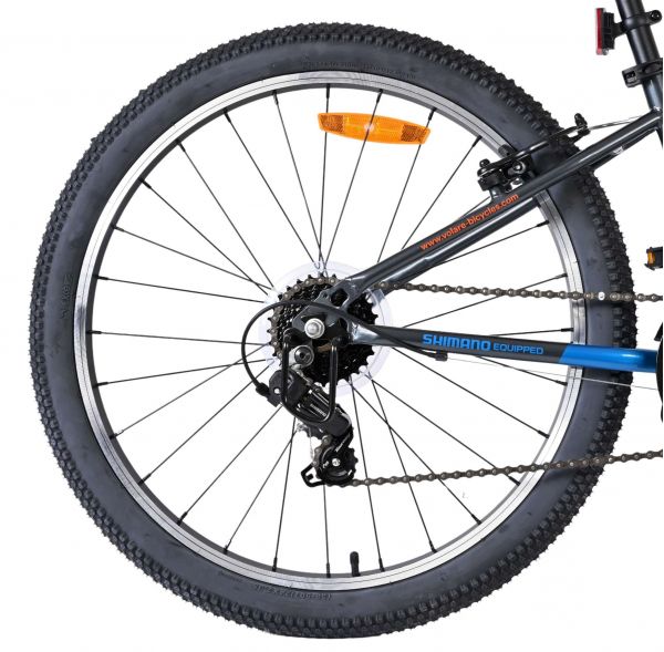 Volare Boost Kinderfiets - 24 inch - Blauw Oranje - 21 versnellingen