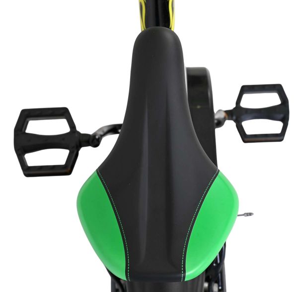 Volare Strike Kinderfiets - Jongens - 16 inch - Zwart Groen - Twee Handremmen