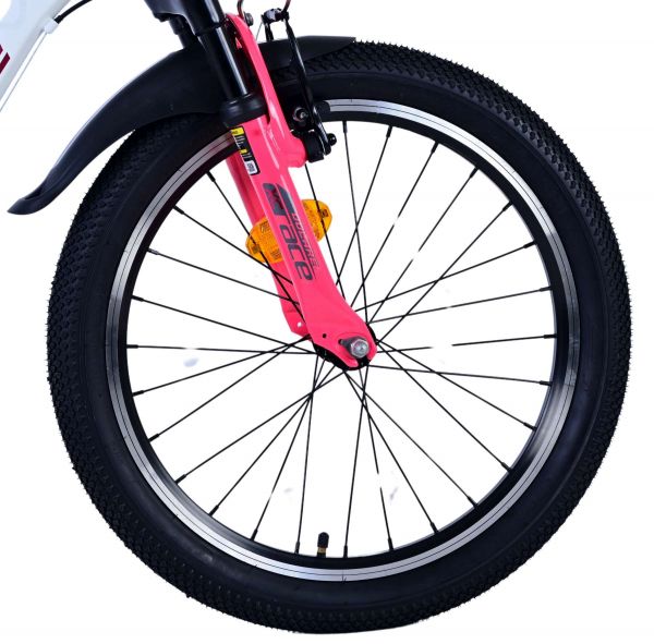 Volare XC Race Kinderfiets - 20 inch - Wit Roze - 7 versnellingen