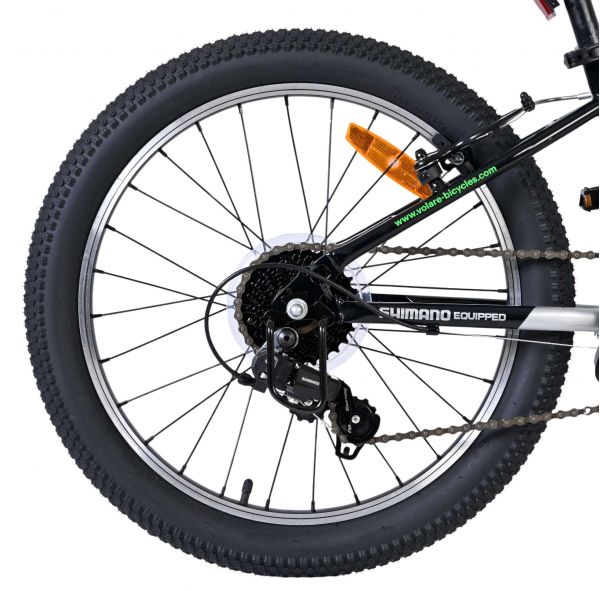 Volare Boost Kinderfiets - 20 inch - Zilver Groen - 7 versnellingen