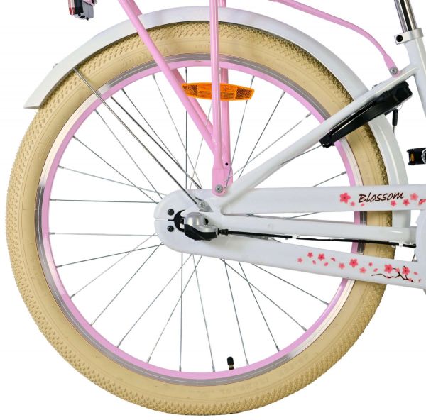 Volare Blossom Kinderfiets - Meisjes - 24 inch - Wit - 3 Versnellingen