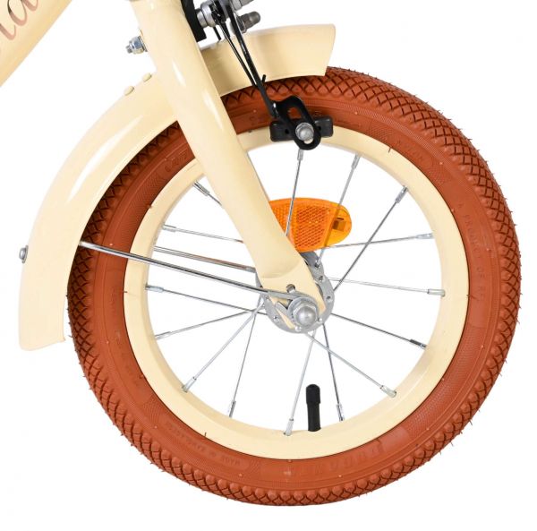 Volare Ashley Kinderfiets - Meisjes - 12 inch - Creme
