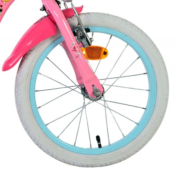Magic Royals Kinderfiets - Meisjes - 16 inch - Roze - Twee Handremmen