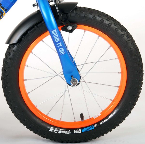 NERF Kinderfiets - Jongens - 16 inch - Satijn Blauw NERF Kinderfiets - Jongens - 16 inch - Satijn Blauw