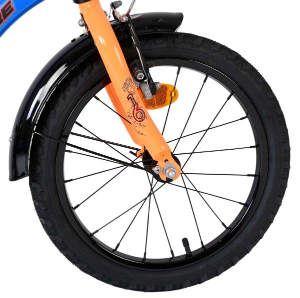 Volare Thombike Kinderfiets - Jongens - 16 inch - Blauw/Oranje