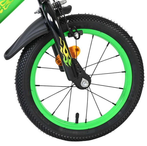 Volare Strike Kinderfiets - Jongens - 14 inch - Groen - Twee handremmen