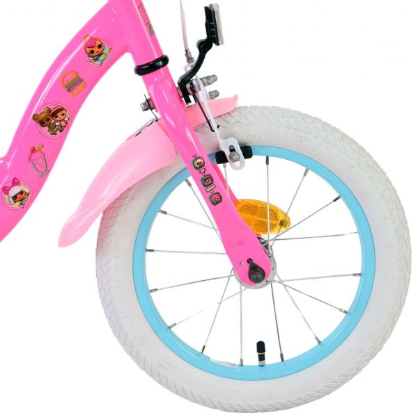 Dolls Kinderfiets - Meisjes - 14 inch - Roze