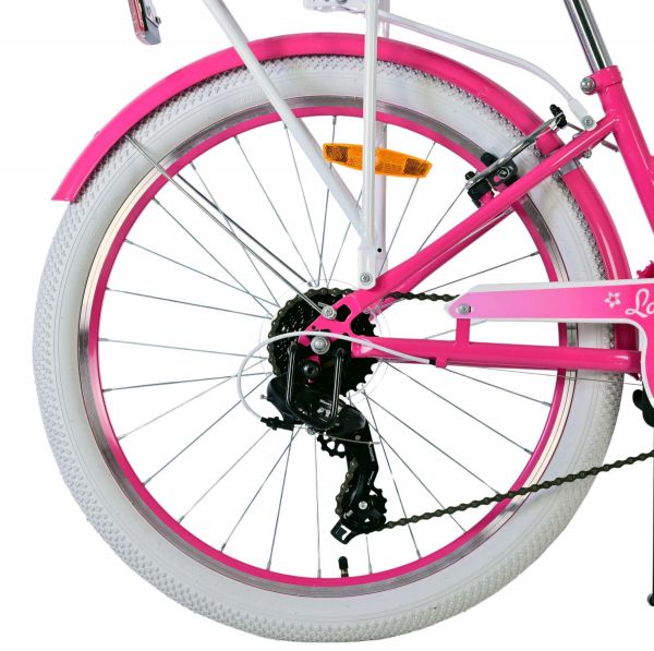 Volare Lovely Kinderfiets - Meisjes - 24 inch - Roze - 7 Versnellingen