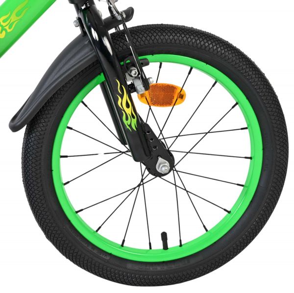 Volare Strike Kinderfiets - Jongens - 16 inch - Zwart Groen