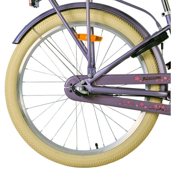 Volare Blossom Kinderfiets - Meisjes - 24 inch - Paars - 3 Versnellingen