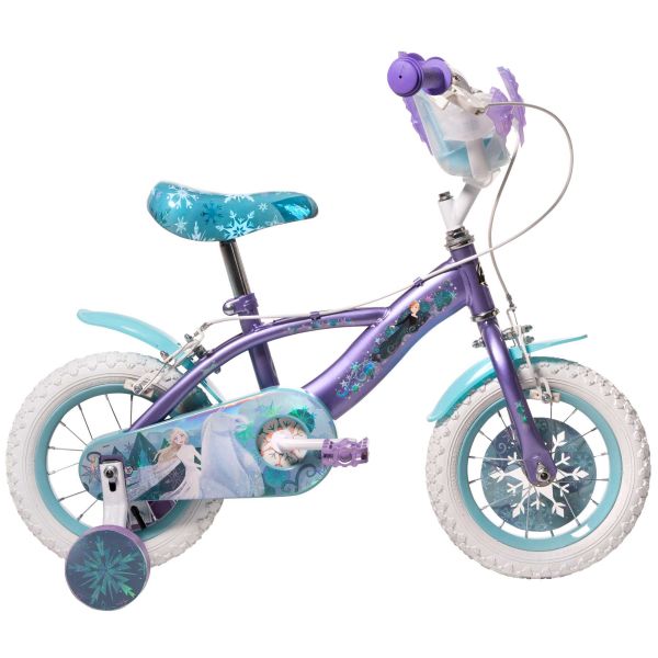 Disney Frozen 2 Kinderfiets - Meisjes - 12 inch - Blauw/Paars - Twee handremmen