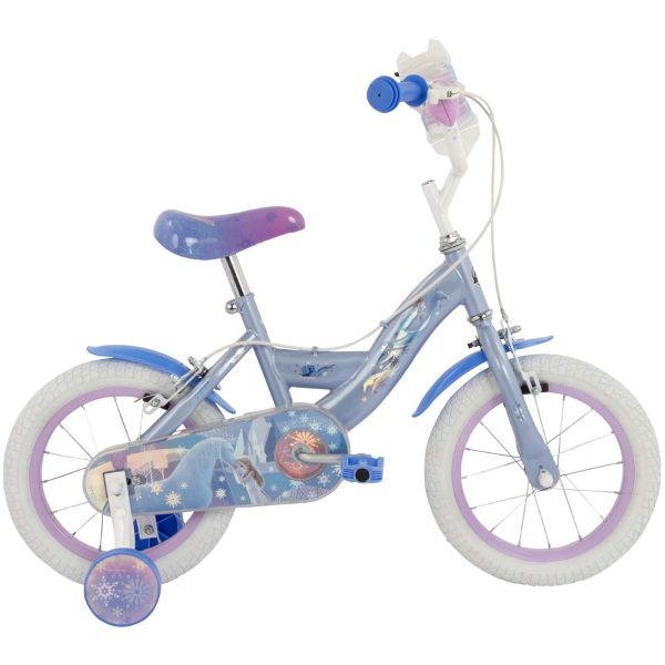Disney Frozen 2 Kinderfiets - Meisjes - 14 inch - Blauw/Paars - Twee handremmen