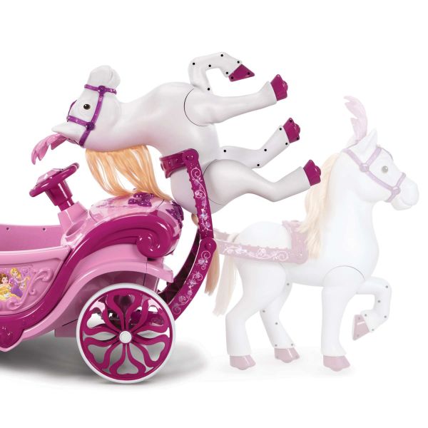 Disney Princess Paard met Koets  - Elektrische Ride-On