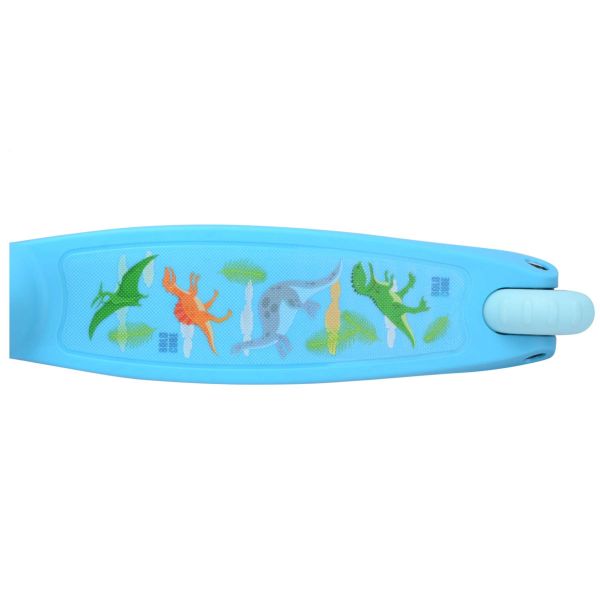 BOLDCUBE Teeny FOLD driewielstep - Dinosaurus Blauw