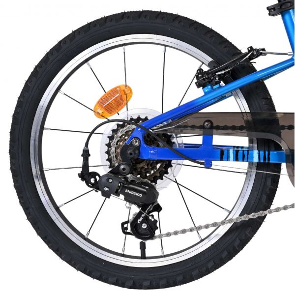 Volare Venom Kinderfiets - Jongens - 18 inch - Blauw - 6 Speed - Twee handremmen