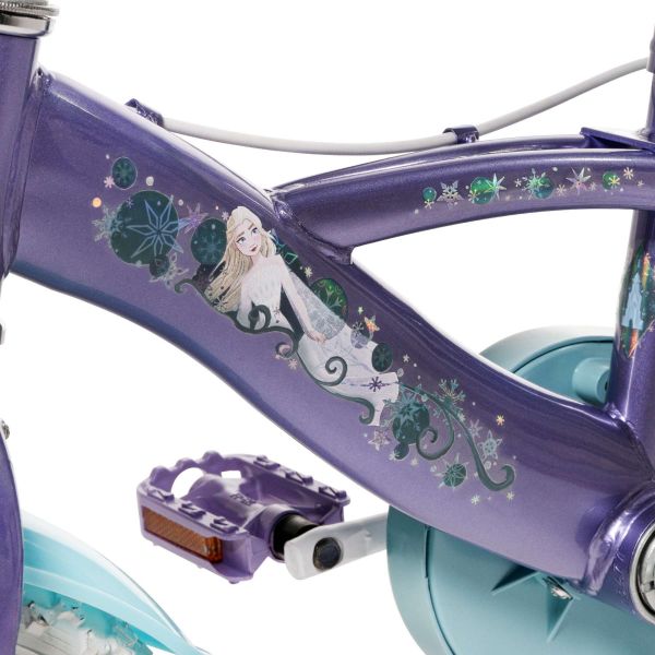 Disney Frozen 2 Kinderfiets - Meisjes - 12 inch - Blauw/Paars - Twee handremmen