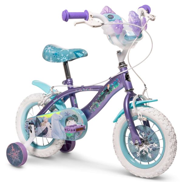 Disney Frozen 2 Kinderfiets - Meisjes - 12 inch - Blauw/Paars - Twee handremmen