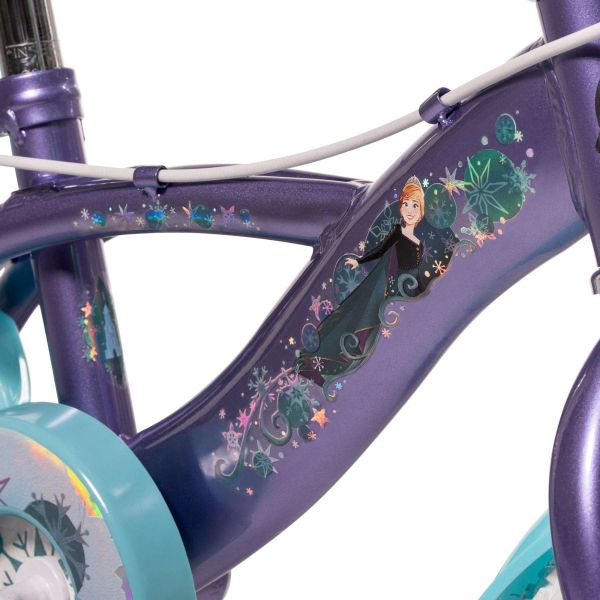 Disney Frozen 2 Kinderfiets - Meisjes - 12 inch - Blauw/Paars - Twee handremmen