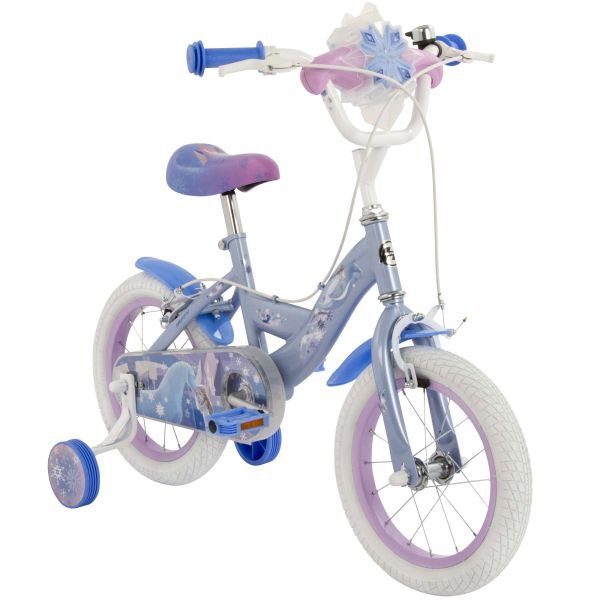 Disney Frozen 2 Kinderfiets - Meisjes - 14 inch - Blauw/Paars - Twee handremmen