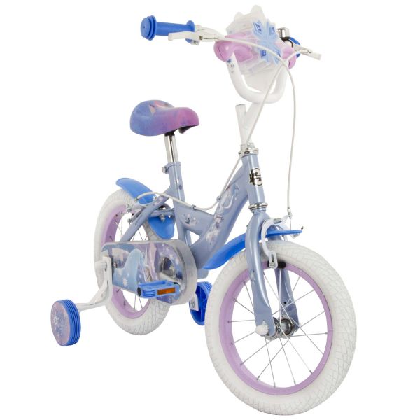 Disney Frozen 2 Kinderfiets - Meisjes - 14 inch - Blauw/Paars - Twee handremmen