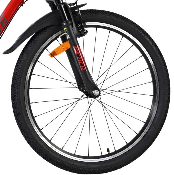 Volare XC Race Kinderfiets - 24 inch - Rood Grijs - Shimano Nexus 3