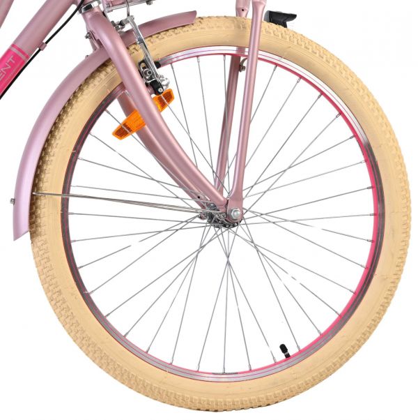 Volare Excellent Kinderfiets - Meisjes - 24 inch - Mat Roze- Shimano Nexus 3 versnellingen