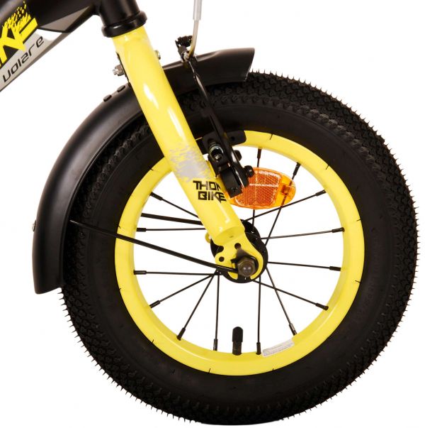 Volare Thombike Kinderfiets - Jongens - 12 inch - Zwart Geel