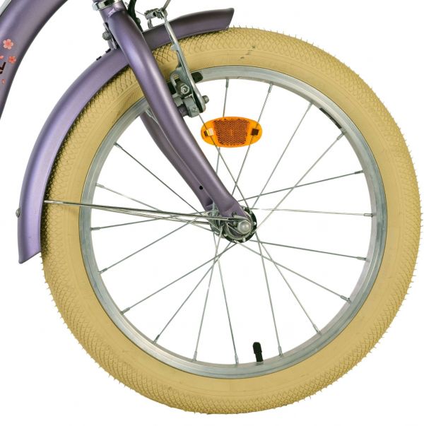 Volare Blossom Kinderfiets - Meisjes - 18 inch - Paars - Twee Handremmen