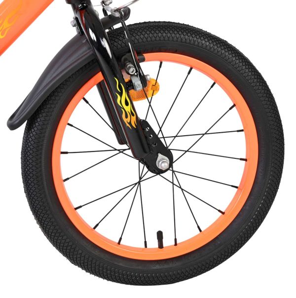 Volare Strike Kinderfiets - Jongens - 16 inch - Zwart Oranje